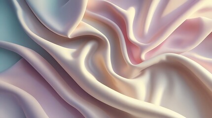 Elegant Silk Cloth Background with Soft Fabric Folds in High Resolution
