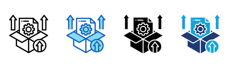 Release icon Multi Style Vector Illustration