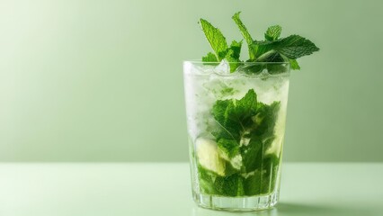 Enjoy refreshing mojito cocktail with mint and lime on a hot summer day, perfect for happy hour