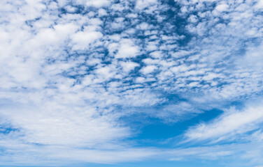 Highly detailed blue cloudy sky background