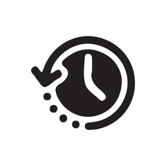 Clock icon. Vector illustration eps 10