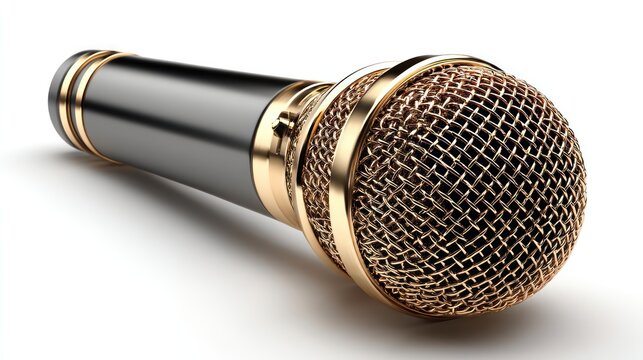 Studio microphone closeup