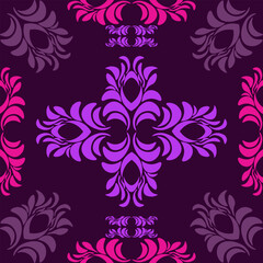 Ethnic patterns with lilac purple dreamy luxury