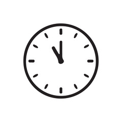 clock isolated on white background