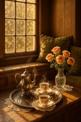 still life with flowers