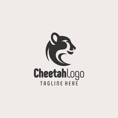 Unique Cheetah Shape Logo Design
