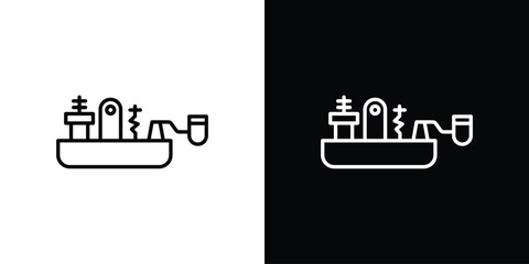 Morse code icon in line design. Editable stroke icons.