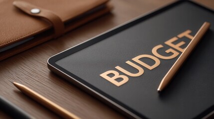 Planning a Budget With Tools and Notebooks on a Table