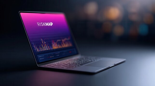 Insights From a Laptop Display With Data Graphs