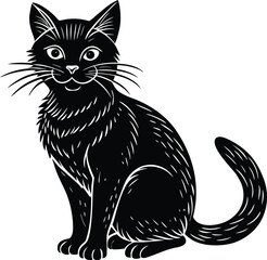 stray cat silhouette