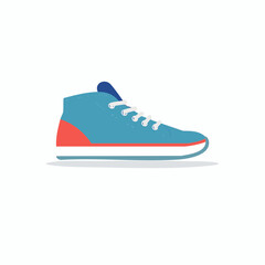 Vibrant illustration of a modern, athletic shoe, ideal for lifestyle and fashion concepts