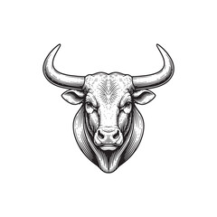 Bull Head Silhouette Icon