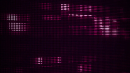 Pink glowing digital dots technology background 4k futuristic poster cover banner design