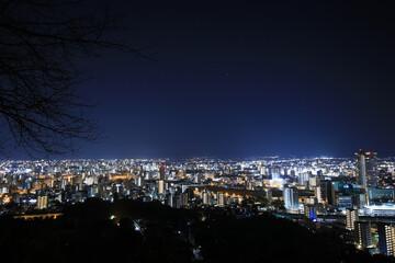 熊本県花岡市　花岡山からの夜景