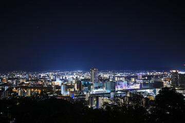 熊本県花岡市　花岡山からの夜景