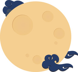 Chuseok Full Moon Illustration