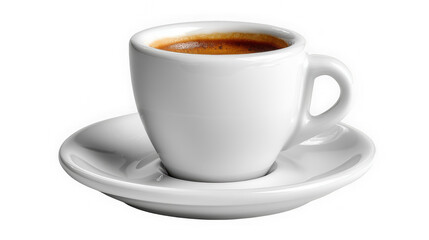 Espresso Cup with Saucer Isolated