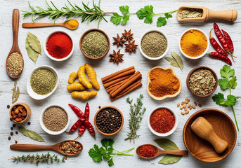 collage of spices