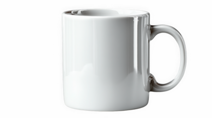 White Ceramic Mug Centered Layout
