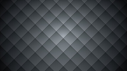 Naklejka premium Dark grey geometric diamond pattern with subtle texture background