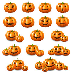 halloween pumpkin set