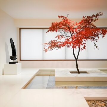 modern interior of a room
