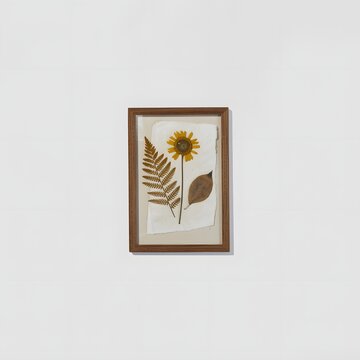decorative frame with flowers