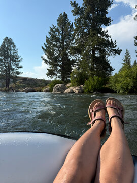 river floating