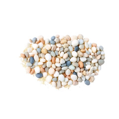 collection of natural river pebbles stones for landscape decoration and garden design high quality png isolated on transparent background