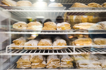 Spanish cream-filled pastry called Miguelitos de la Roda