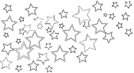 Stars, a celestial pattern of twinkling lights in the night sky design element