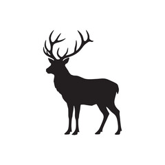 Deer Silhouette Wildlife Animal Icon
