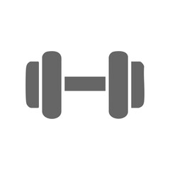 dumbbell on a white background