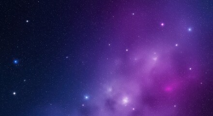 Obraz premium Vibrant space background with stars and nebula effect