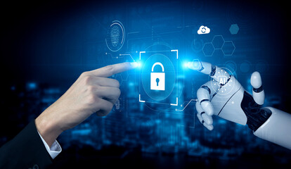 AI monitoring cybersecurity, verifying biometric access, analyzing identity patterns, and securing digital platforms with real-time protection and privacy enforcement. Vouch