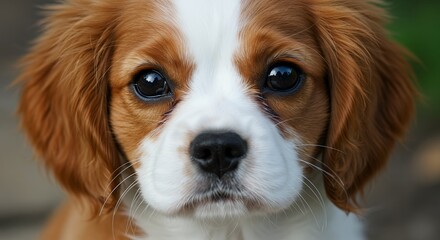 Puppy face close up