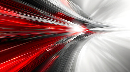 Red Speed Tunnel Abstract Background.