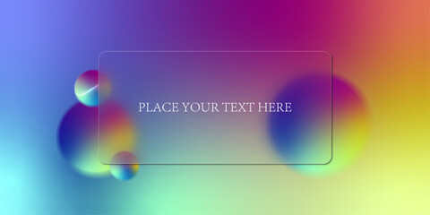 Glass effect background design