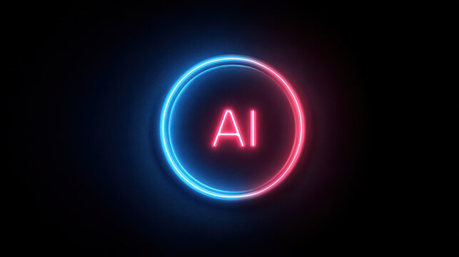 AI Neon Sign
