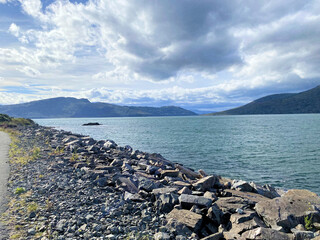 A view of the Scotland Coastline near Eilean Donan Castle