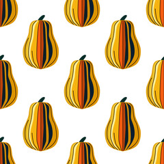 halloween pumpkins seamless pattern