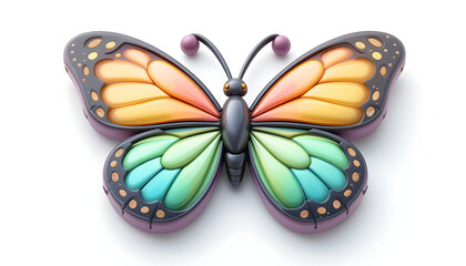 butterfly on white background