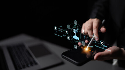 Financial investment strategy for business growth and wealth management. A concept of funding,...