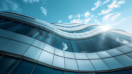 Wavy Building Facade.