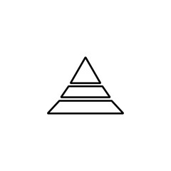Pyramid Vector Icon Ancient Egypt Triangle Symbol Illustration