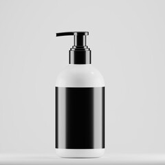 White Dispenser Bottle Mockup