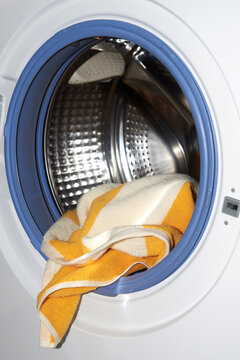 Towel in a washing machine