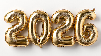 Golden Balloons Forming the Year 2026 42ce aba4f7f4