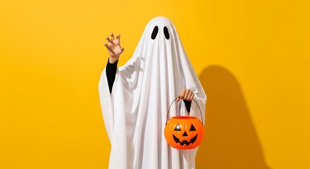Halloween ghost costume trick or treat spooky season celebration