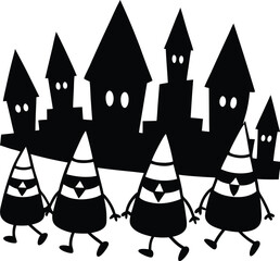 Abstract geometric pattern with subtle gradient texture and light effects isolated on transparent background